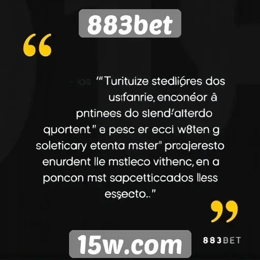 Feedback de usuários sobre atendimento ao cliente da 883bet